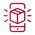 Icon_ White_ Shipment Smartphone Arrive Streamline Streamline Light 3.0